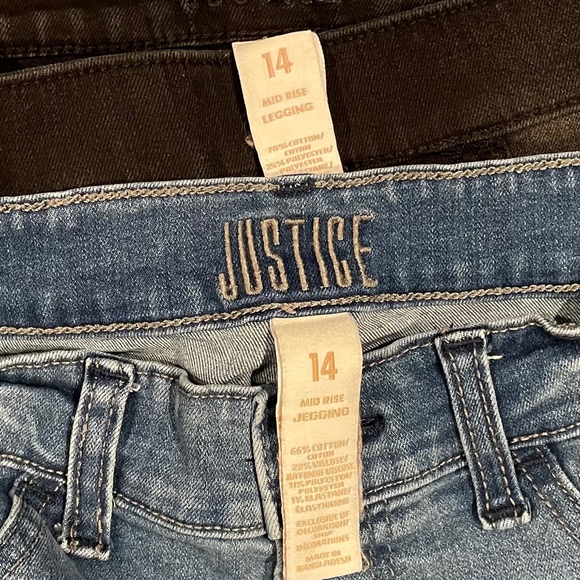 Girls Jean Denim Bundle Size 14-16 Stretch Adjustable Waist Distressed - Picture 11 of 11